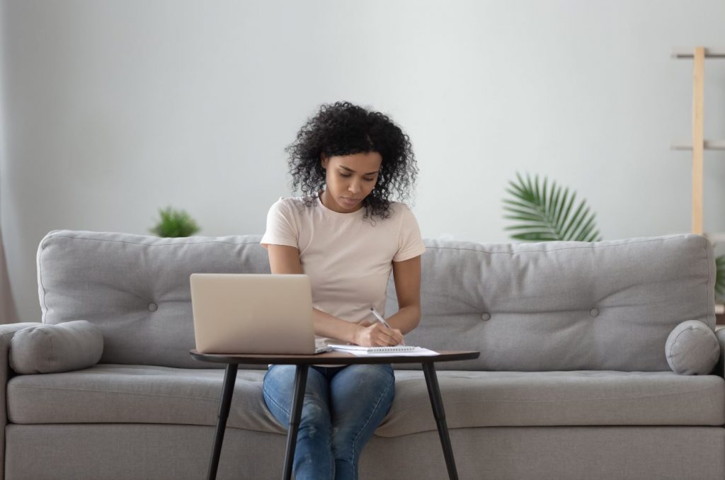 woman on laptop
