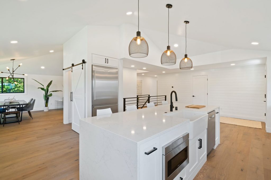 modern white kitchen